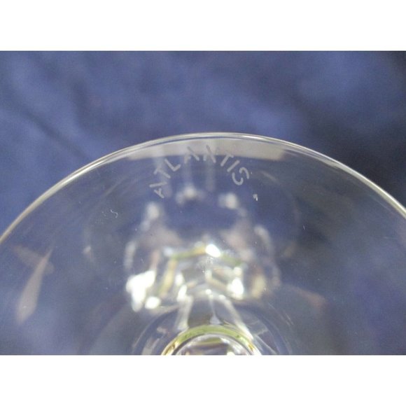 Atlantis Vista Alegre Suzana Pattern Crystal Cristal 4 Wine Glasses Portugal - Picture 8 of 11